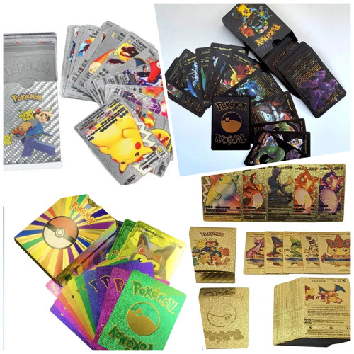 55pcs pokemon card - pokemon, gold