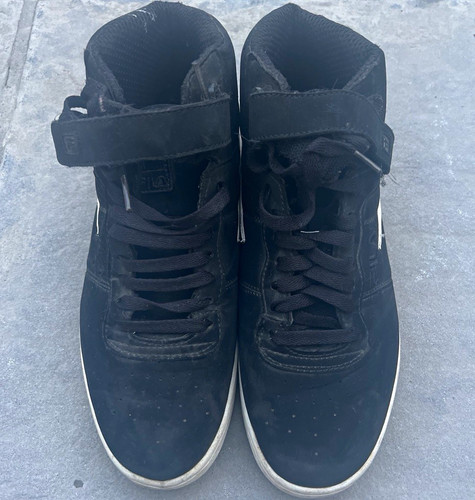 Fila black mid top - black,
