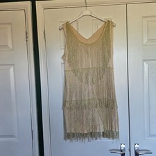 1. Gold Tinsel Flapper Dress