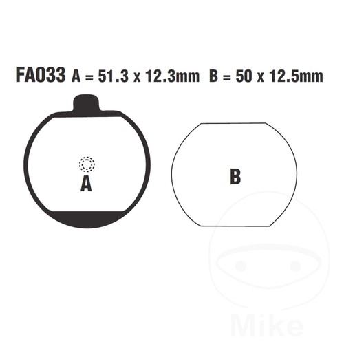 Ebc organic brake - fa, pads