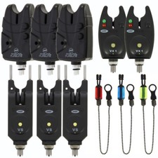 NGT Carp Fishing Bite Alarms With Bobbins Indicators 2 or 3 Fishing Bite Alarms