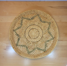 Round Rattan Grass Wicker Tray