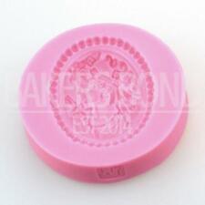 Lady Embossed Beaded Brooch Silicone Mould Chocolate Cake Baking Icing Fondant