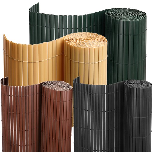 Pvc bamboo slat effect privacy - pvc,