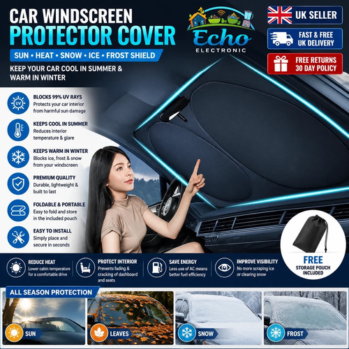 Car windscreen protector cover - car,