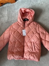 M&S Girls Coral Padded Hooded