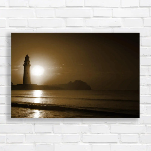 Dramatic lighthouse sunrise - dramatic,