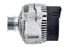 Alternator with V-ribbed belt