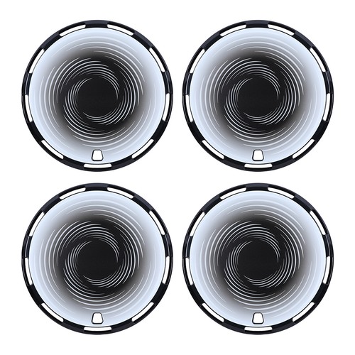 Painted flat hubcaps - painted,