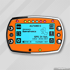 FLUORESCENT ORANGE GEL STICKER FOR ALFANO 6 LAP TIMER - KARTING