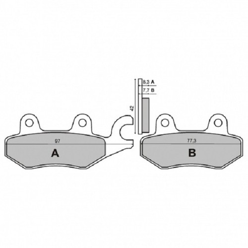 Front brake pads kawasaki atv - brake,