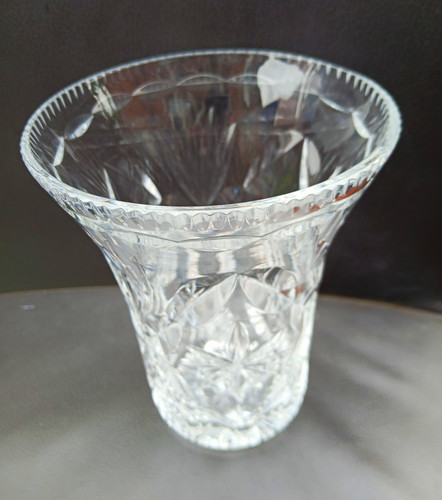 Unmarked clear cut glass - clear,