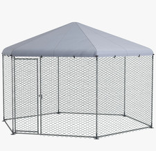 PawHut 4 x 3.5 x 2.6m Chicken Coop for 1015 Chickens Hens Rabbits Ducks Outdoor