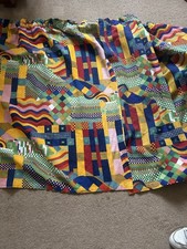 Vintage Pr Handmade Liberty London Bauhaus Design Cottage Curtains Unlined ISSUE