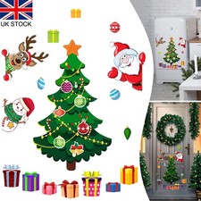 Christmas Tree Fridge Magnetic Sticker Elk Santa Car Refrigerator Magnets Decor