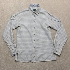 Le Chameau Button-Up Shirt XS Women's Beige Farmer Check Hunt Equestrian Horse