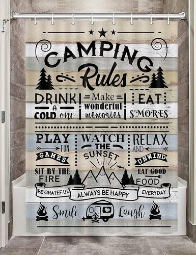 Camper shower curtain for - camper,