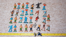 vintage britains & other plastic farm people figures workers mixed lot