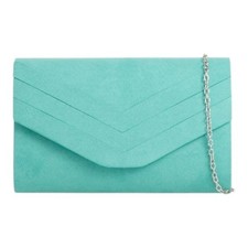 Ladies Suede Envelope Clutch