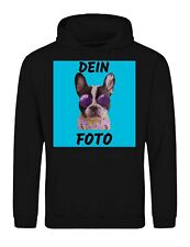 Mens Hoodie Printed With Your Own PHOTO Personalised Gift Men Jumper