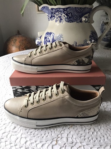 Moda pelle trainers cream - moda,
