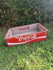 Coca-Cola Red Wooden Crates Vintage Look - Coke Trays Large 38cm