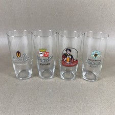 Collection of 4 German Beer Glasses Bier Glasses