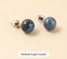Natural Stone Stud Earrings