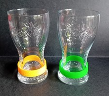 Coca Cola London Olympics 2012 Glass x  with Green & Yellow Band Limited Edition