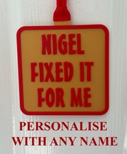 Personalised Replica medal Gift Present. Fancy Dress, Offensive Rude ~Fixed GOLD