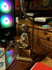 Gilt-Metal Table Lamp Modelled