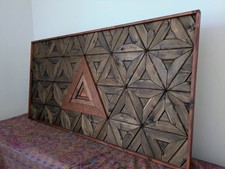Handmade Geometric Wood Wall