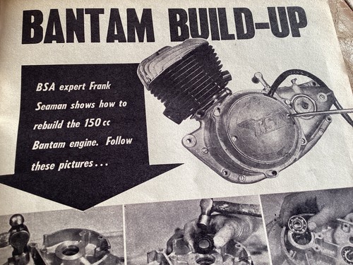 Bsa bantam engine build - engine,