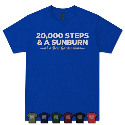 000 steps a sunburn beer - a,