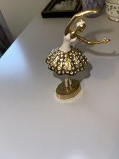 Gold Ballerina Figurine