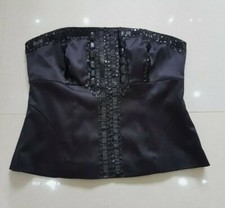 NEXT - Ladies Stunning Black Jewelled/Sequin Boob Tube - Size 14