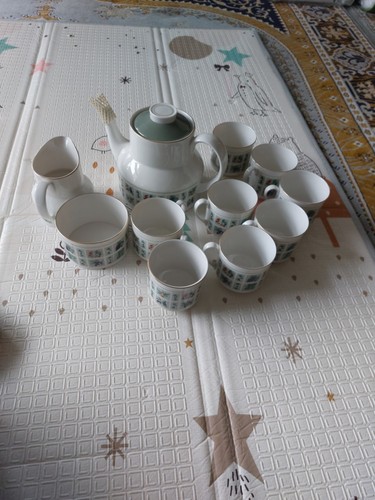 Coffee cups pot milk - coffee, pot,