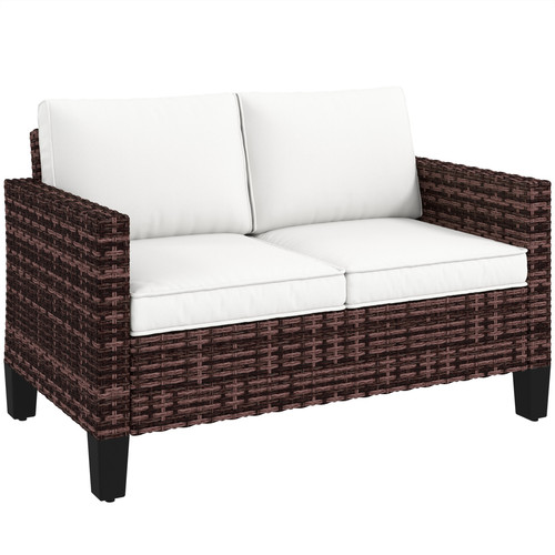 Seater rattan garden sofa - 2,