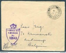 1945 GB Czech Forces Censor