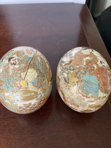 Fine satsuma lidded boxes - fine,