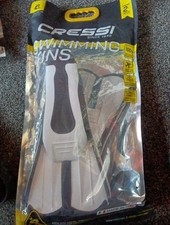 Cressi Light Swim Fins, Swimming Snorkelling, Diving Training Blue 43/44 8.5/9.5
