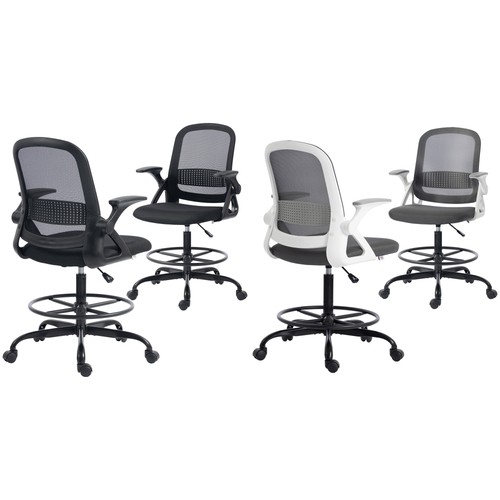 Homcom mesh standing - homcom, desk