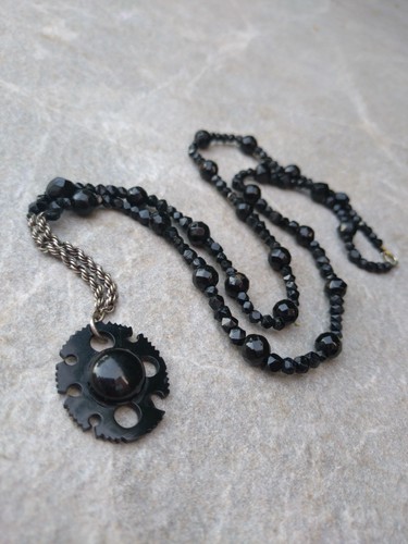 Antique whitby jet - whitby,