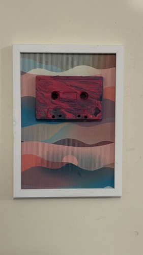 Unique abstract tape painting - unique,