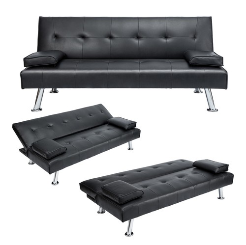 Sofa bed faux - leather,