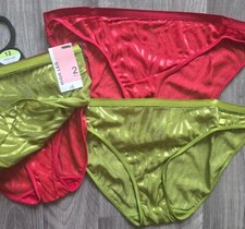 6 x High Leg Briefs 3 x red 3
