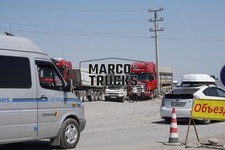 Truck Photo Scania Tipping Trailer Kyrgyzstan Red Egalina #w2hw