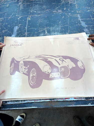 Jaguar classic racing car - jaguar,