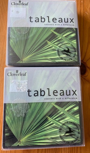 Two sets cloverleaf palm - of,