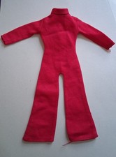 Vintage Action Girl pink / red jumpsuit 1970s Pallitoy 